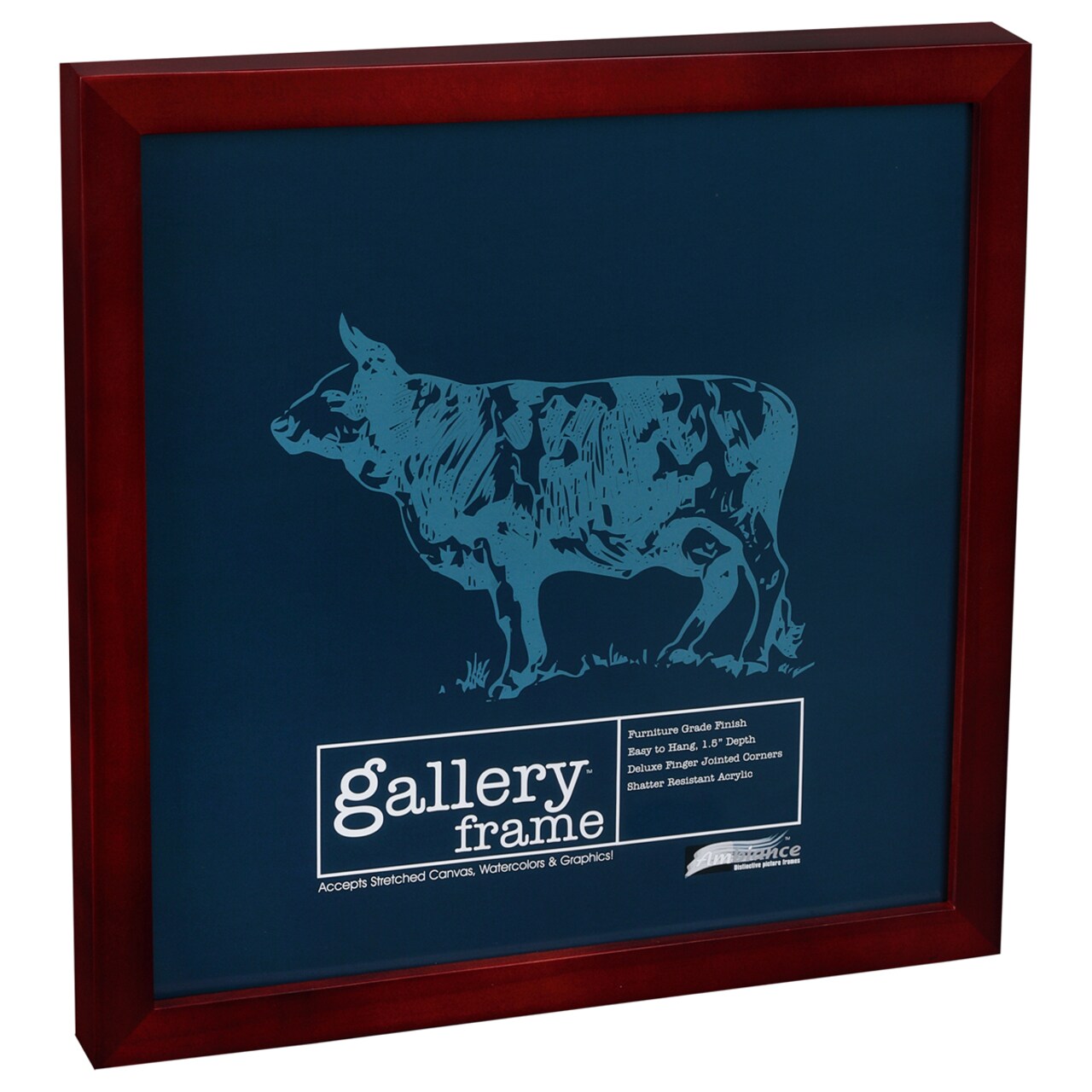 Ambiance Gallery Wood 1.5" Deep Picture Frame - Professional Quality Frames for Stretch Canvas, Artists, Display, Home Decor, & More!